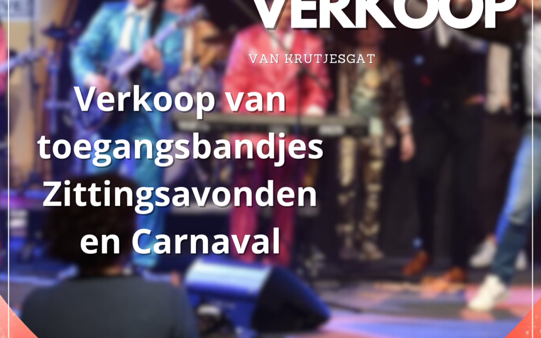 Kaartverkoop carnaval 2024
