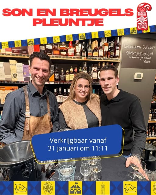 Prinselijke carnavalsborrel gepresenteerd op 31 januari bij Gall & Gall Son